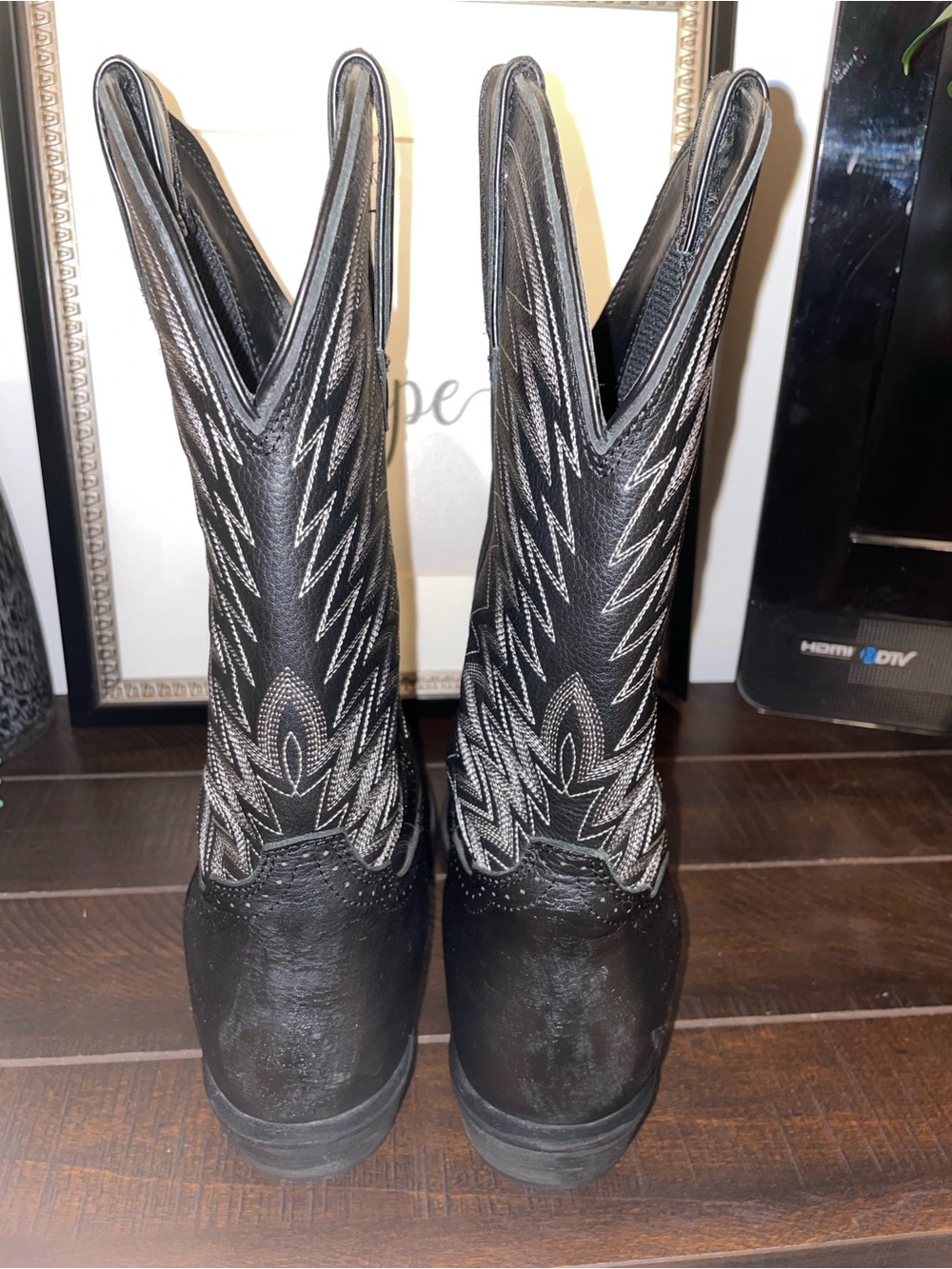 Durango Rebel Frontier Leather Western Cowboy Boots Size 10.5 Wide - Picture 10 of 16